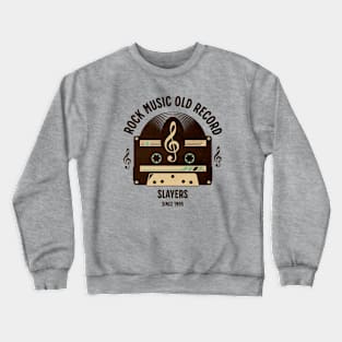 vintage cassette old music record b3 Crewneck Sweatshirt